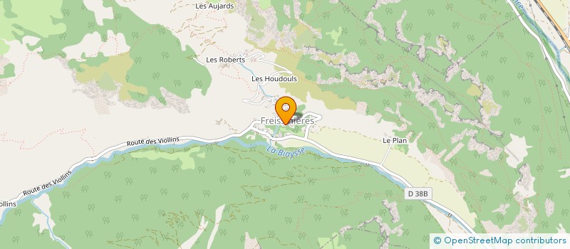 localisation de l'entreprise PEROLIERE  FREISSINIERES