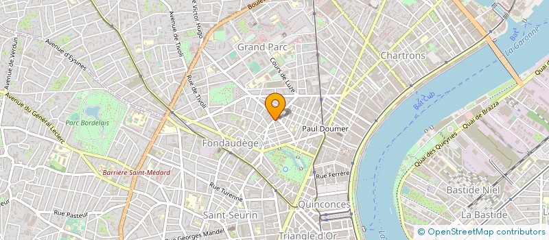 localisation de l'entreprise PERON CHARRON BIAIS SCP KINESITHERAPEUTE à BORDEAUX