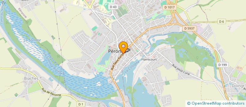localisation de l'entreprise PERON'COFFEE à PERONNE