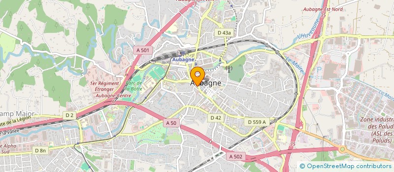 localisation de l'entreprise PERON IMMOBILIER à AUBAGNE