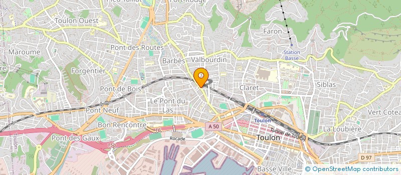 localisation de l'entreprise PERON-LOCATION  TOULON