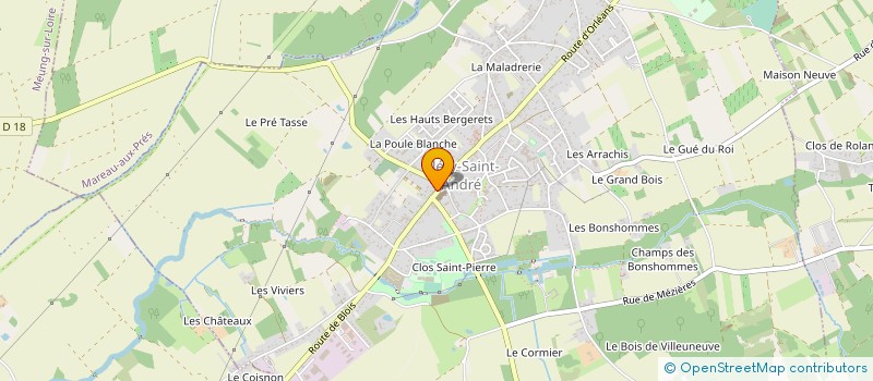 localisation de l'entreprise PERON SARL à CLERY-SAINT-ANDRE