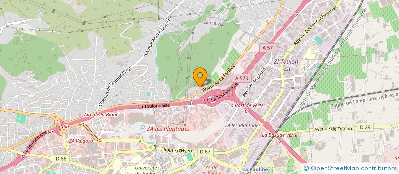 localisation de l'entreprise PERONE LOIRE  LA GARDE