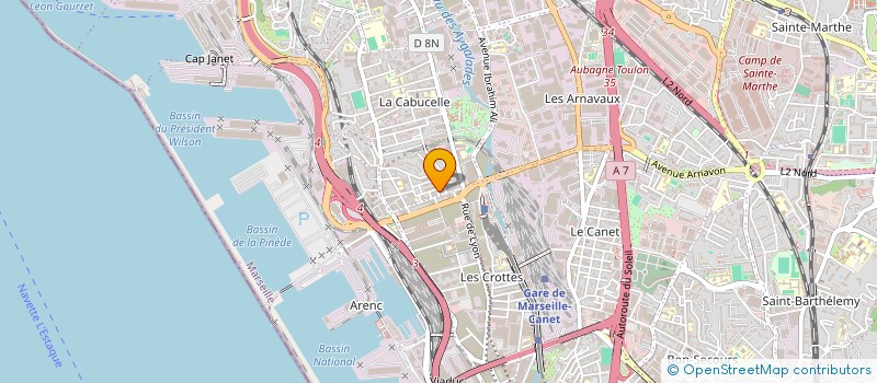 localisation de l'entreprise PERONE LOIRE ASSOCIES à MARSEILLE