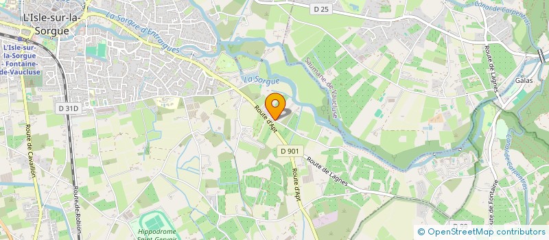 localisation de l'entreprise PERONI IMMO  L'ISLE-SUR-LA-SORGUE