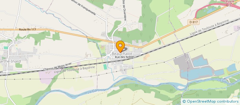 localisation de l'entreprise PERONNE 31  BEAUCHALOT