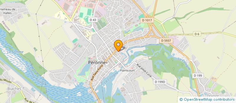 localisation de l'entreprise PERONNE AMBULANCE à PERONNE