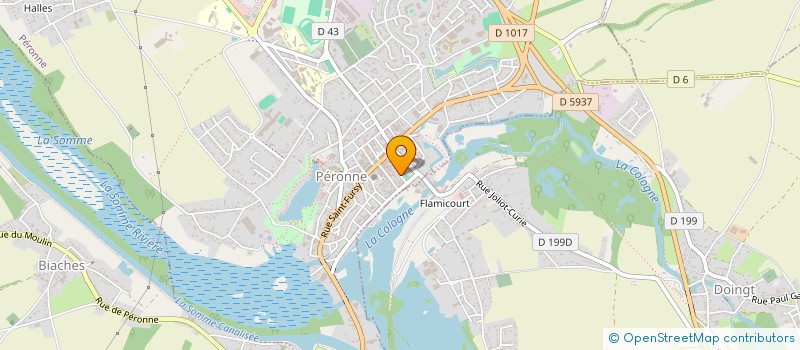 localisation de l'entreprise PERONNE EN FETE  PERONNE