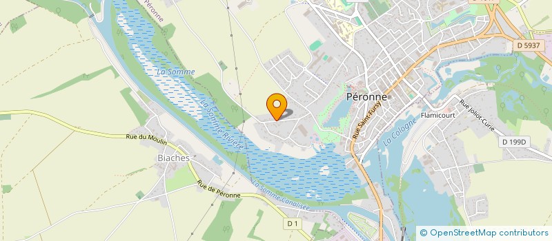 localisation de l'entreprise PERONNE'GYM  PERONNE