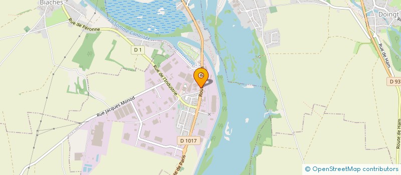 localisation de l'entreprise PERONNE MATERIAUX à PERONNE
