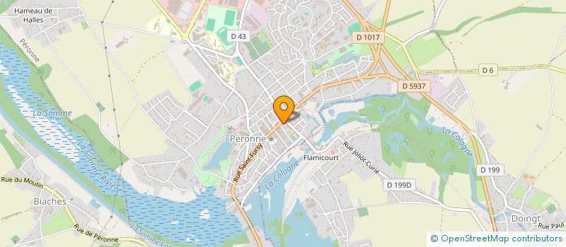 localisation de l'entreprise PERONNE VIANDE  PERONNE