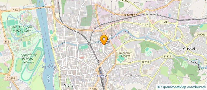 localisation de l'entreprise PERONNEAU à VICHY