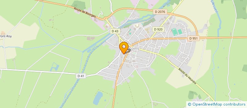 localisation de l'entreprise PERONNEAU ET CIE à SANCOINS