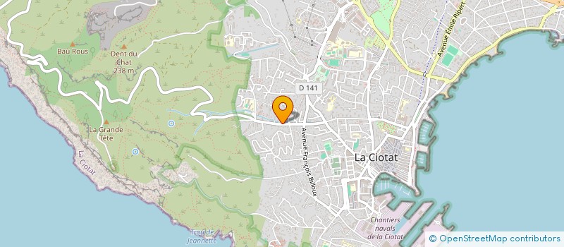 localisation de l'entreprise PERONNET ASSOCIES  LA CIOTAT