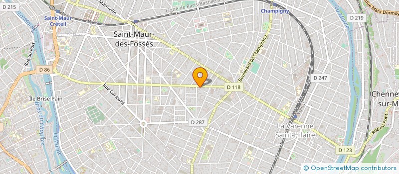 localisation de l'entreprise PERONNET ET ASSOCIES à SAINT-MAUR-DES-FOSSES