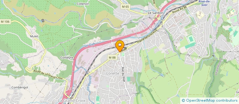 localisation de l'entreprise PERONNET VIANDES à LORETTE