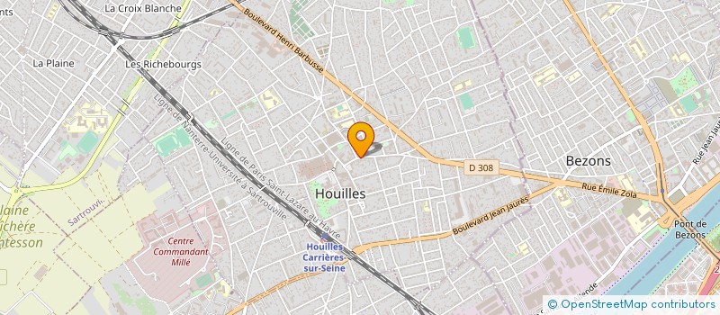 localisation de l'entreprise PEROT à HOUILLES