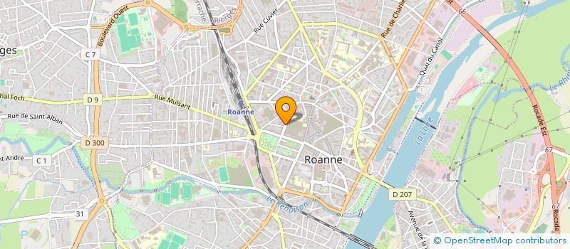 localisation de l'entreprise PEROT  ROANNE