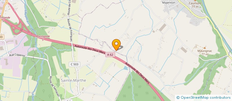 localisation de l'entreprise PEROTTO PISCINES  CAUMONT-SUR-GARONNE