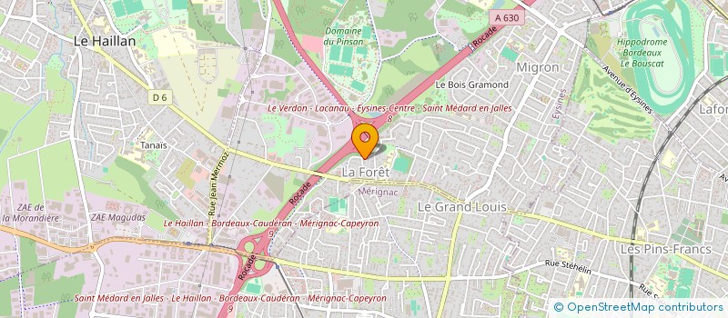 localisation de l'entreprise PEROU ACTION ET SOLIDARITE à EYSINES