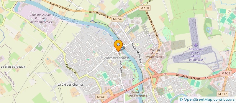 localisation de l'entreprise PEROU PEUPLES JEUNES  WAMBRECHIES