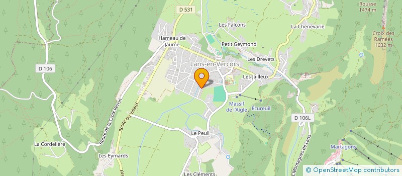 localisation de l'entreprise PERPEL  LANS-EN-VERCORS