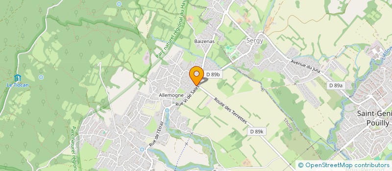 localisation de l'entreprise PERPENTO  THOIRY