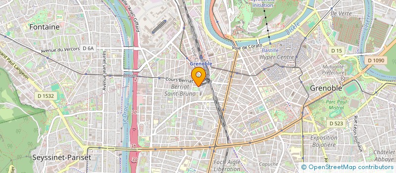 localisation de l'entreprise PERPET AUDIO à GRENOBLE