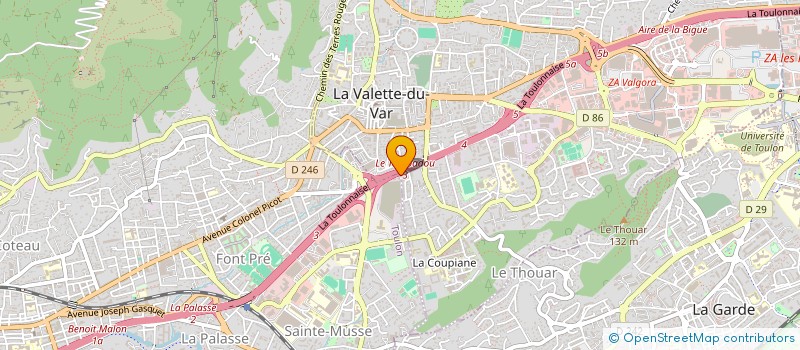 localisation de l'entreprise PERPETUE  TOULON