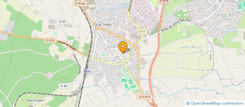 localisation de l'entreprise PERPI.  ELNE