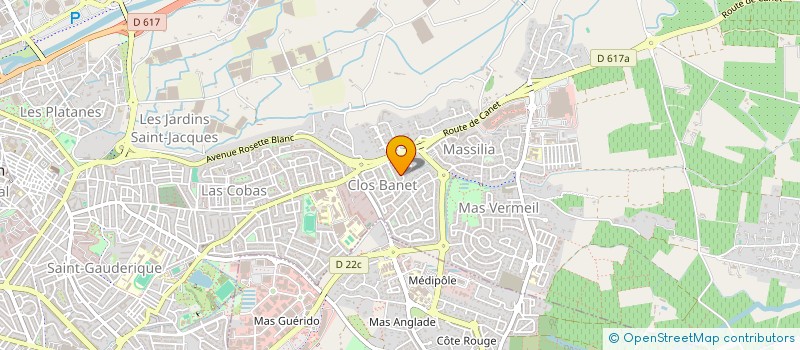 localisation de l'entreprise PERPIMMO-SUD  PERPIGNAN