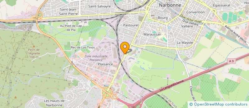 localisation de l'entreprise PERPINORD  NARBONNE