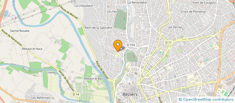 localisation de l'entreprise PERPIRON à BEZIERS