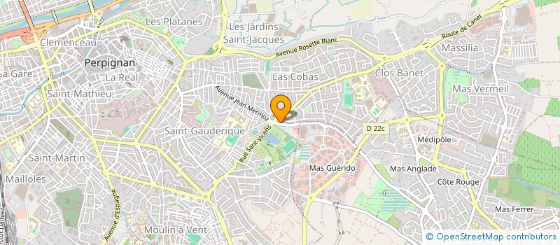 localisation de l'entreprise PERPITECH  PERPIGNAN