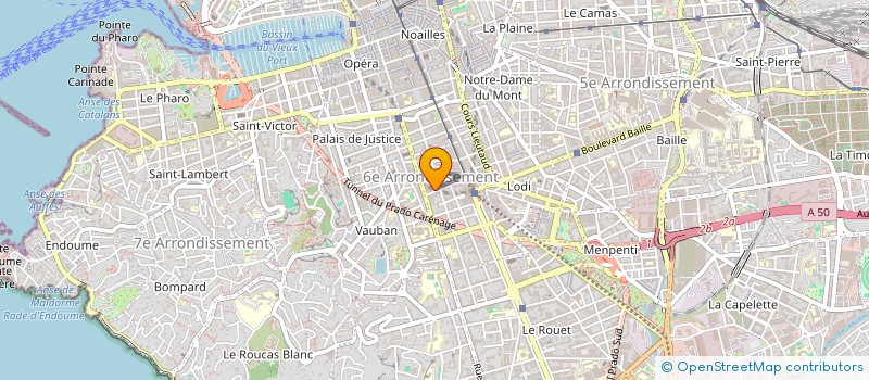 localisation de l'entreprise PERRARD-ANDREI à MARSEILLE