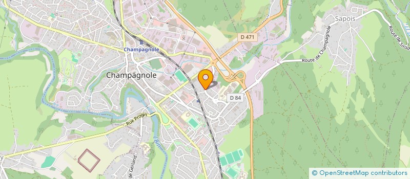 localisation de l'entreprise PERRARD ELECTRICITE CHAMPAGNOLE à CHAMPAGNOLE
