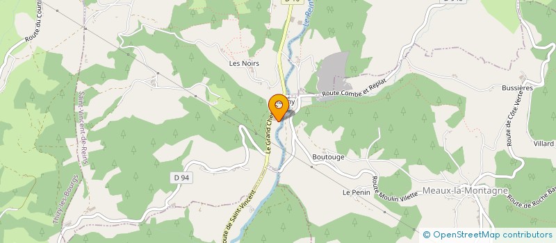 localisation de l'entreprise PERRAS ENVIRONNEMENT à SAINT-VINCENT-DE-REINS