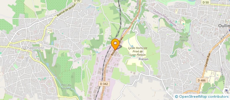localisation de l'entreprise PERRAT BY METALSOLU à SAINT-GENIS-LAVAL
