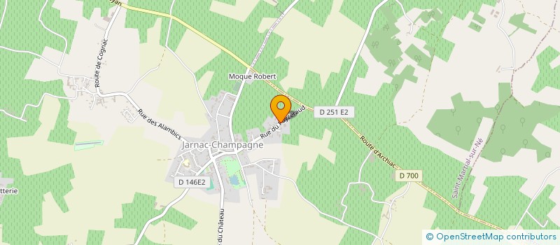 localisation de l'entreprise PERRAUD à JARNAC-CHAMPAGNE