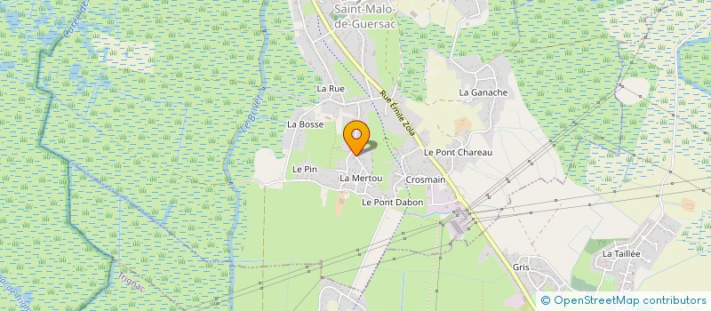 localisation de l'entreprise PERRAUD LAUNAY IMMOBILIER  SAINT-MALO-DE-GUERSAC