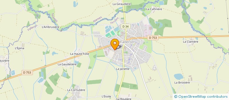 localisation de l'entreprise PERRAUDEAU AURELIEN  FALLERON