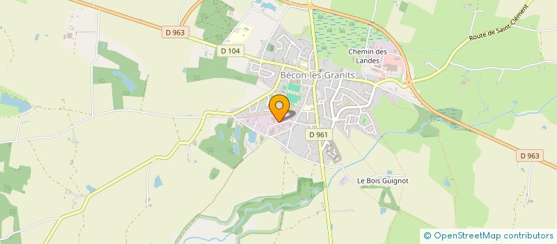 localisation de l'entreprise PERRAULT PHILIPPE à BECON-LES-GRANITS