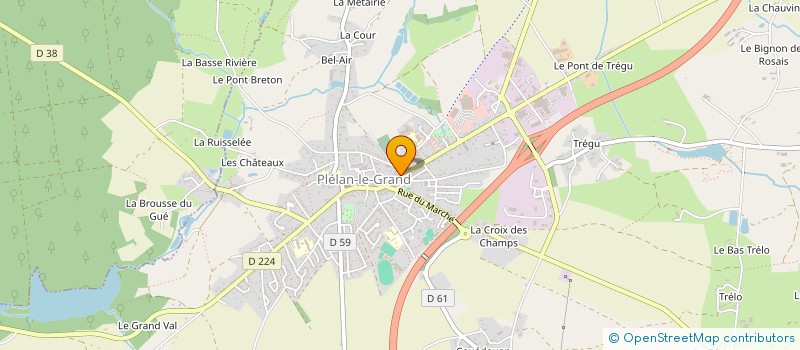 localisation de l'entreprise PERRAUTIER  PLELAN-LE-GRAND