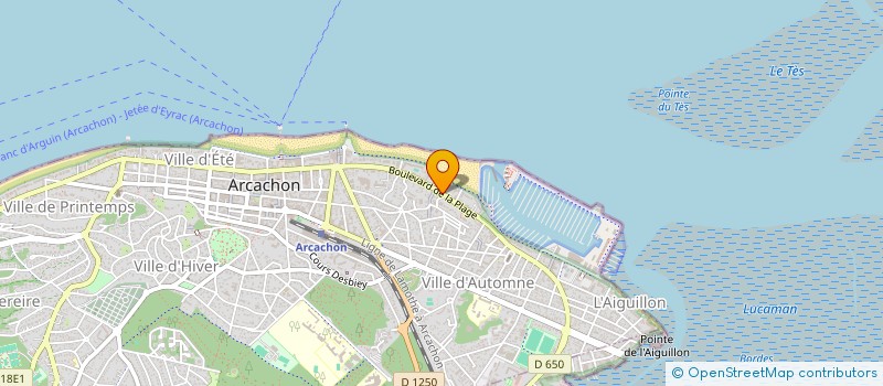 localisation de l'entreprise PERRE ET FILS à ARCACHON