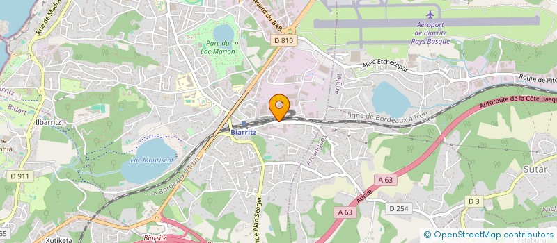 localisation de l'entreprise PERRE/PALLAS SARL à BIARRITZ