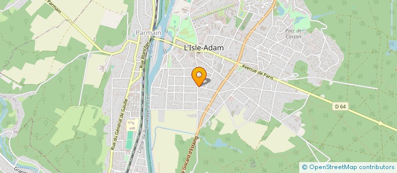 localisation de l'entreprise PERREAU COCHET HOLDING  L'ISLE-ADAM