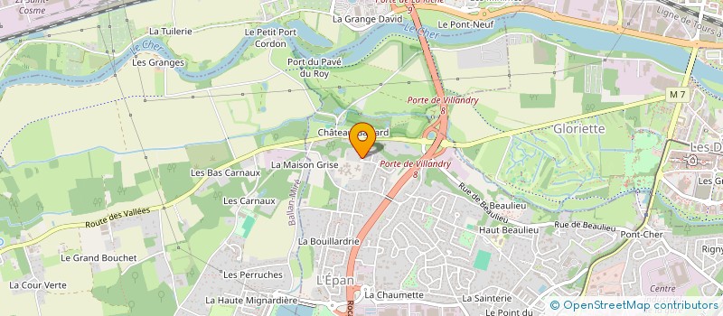 localisation de l'entreprise PERREAU MACHINES OUTILS à JOUE-LES-TOURS