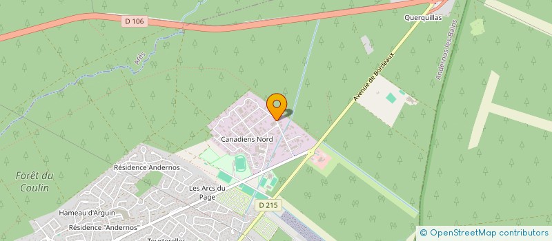 localisation de l'entreprise PERREAUD NAUTIQUE à ANDERNOS-LES-BAINS