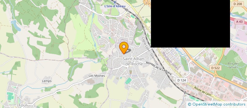 localisation de l'entreprise PERREAULT IMMO  SAINT-ALBAN-DE-ROCHE