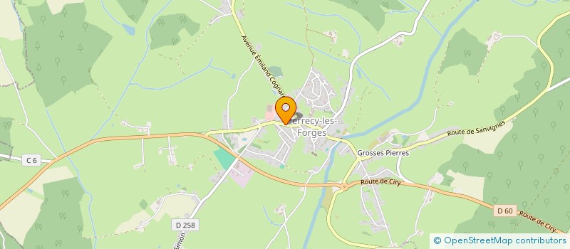localisation de l'entreprise PERRECYDIS à PERRECY-LES-FORGES